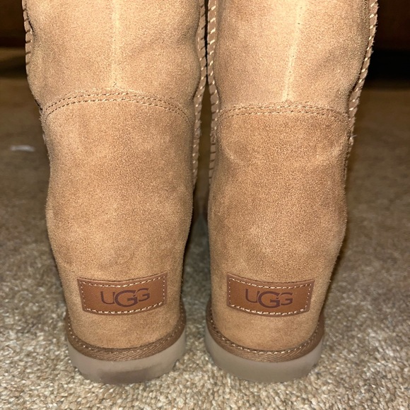 UGG Women’s Classic Femme OTK Wedge Boot in Chestnut - Picture 4 of 8